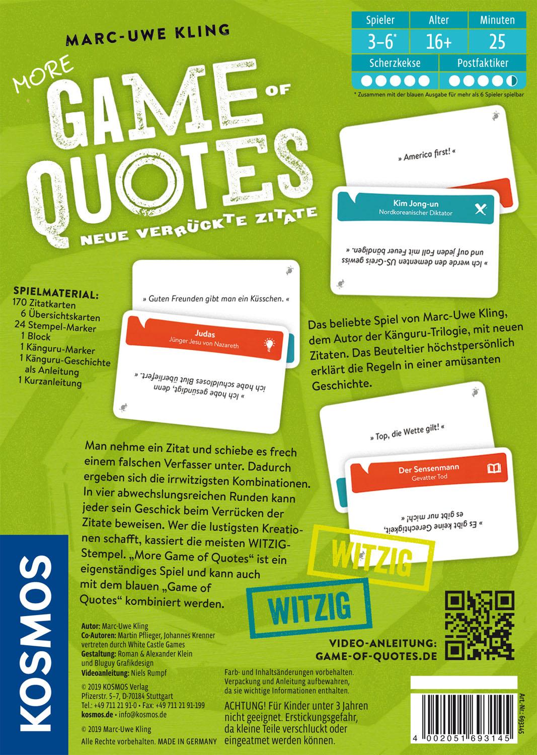 More Game of Quotes