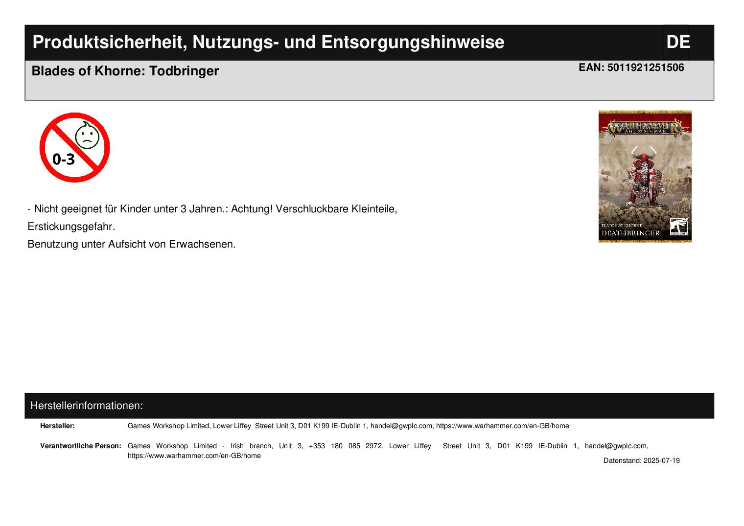 Blades of Khorne: Todbringer