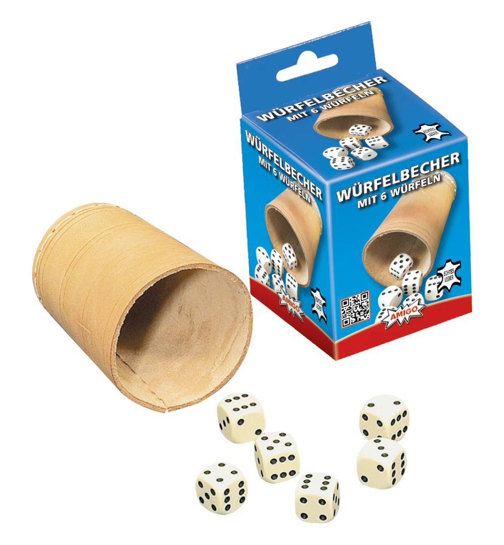 Würfelbecher 8.4cm (6 Würfel)