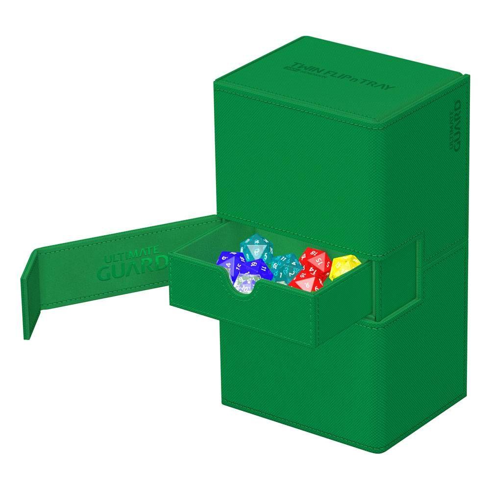 Ultimate Guard Twin Flip'n'Tray 200+ XenoSkin Monocolor Grün Ultimate Guard Twin Flip'n'Tray 200+ XenoSkin Monocolor Grün