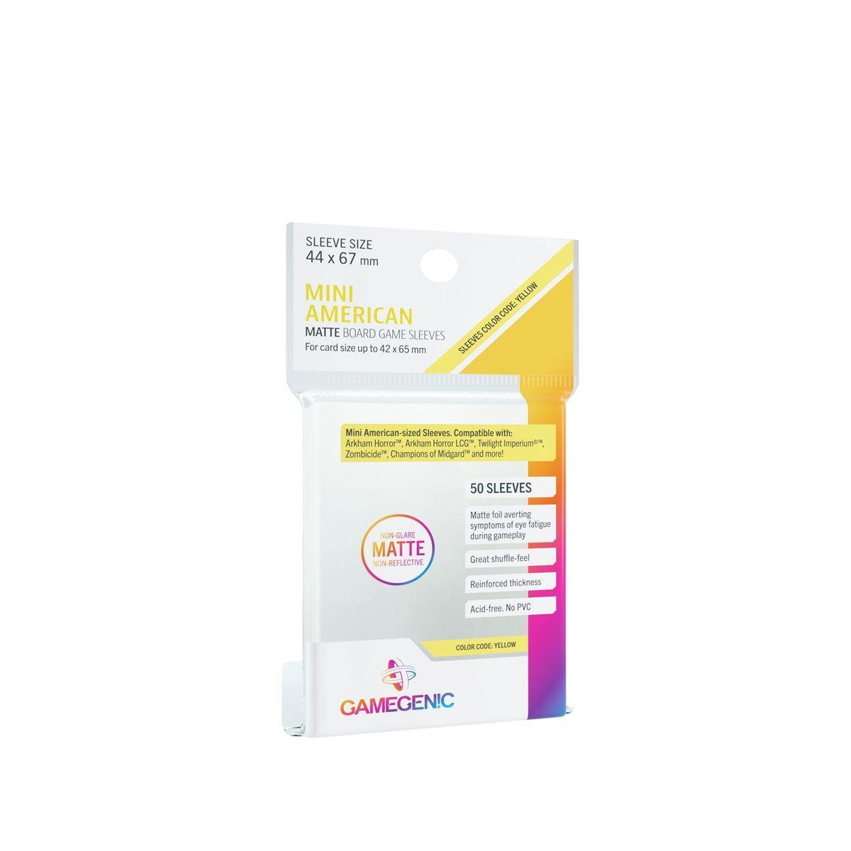 Gamegenic  Matte Board Game Sleeves - Mini American 44 x 67 mm (50) Gamegenic  Matte Board Game Sleeves - Mini American 44 x 67 mm (50)