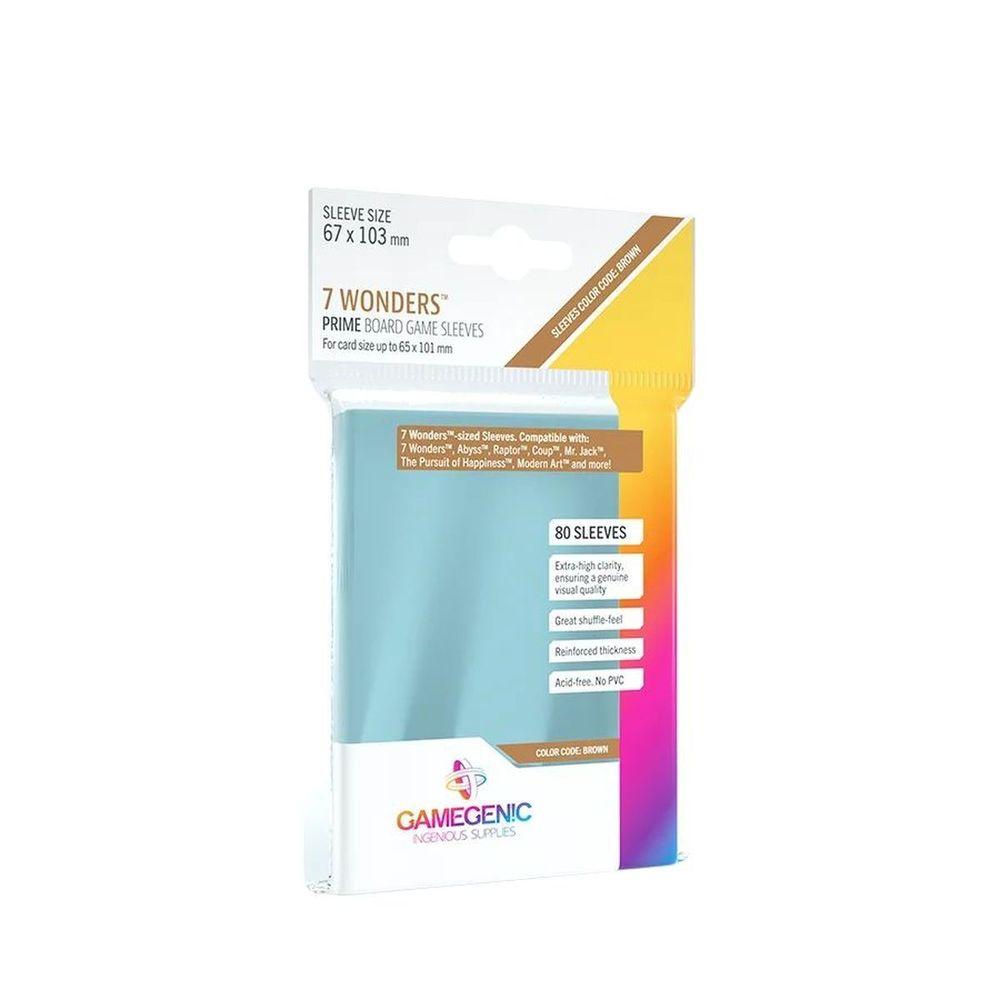 Gamegenic  PRIME Board Game Sleeves - 7 Wonders 67 x 103 mm (80)
