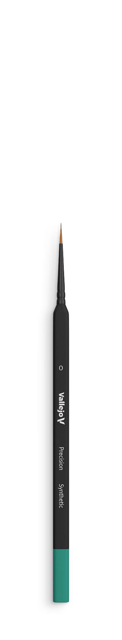 Round Synthetic Brush Triangular Handle No.0 - Precision