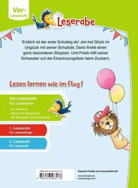 Leserabe Vor-Lesestufe - Lustige Geschichten vom 1. Schultag