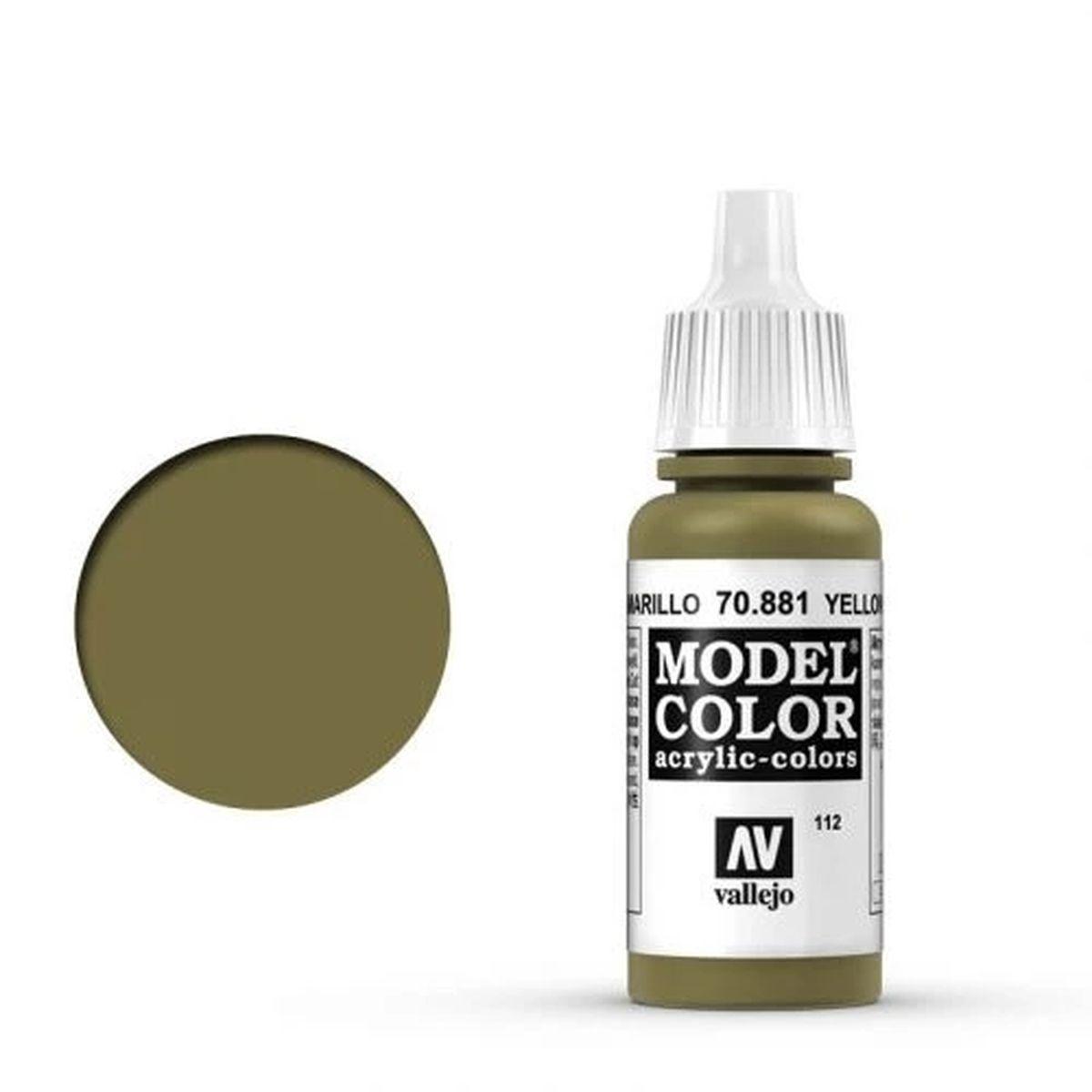 Vallejo Model Color: 112 Gelbgrün (Yellow Green), 17 ml (881)