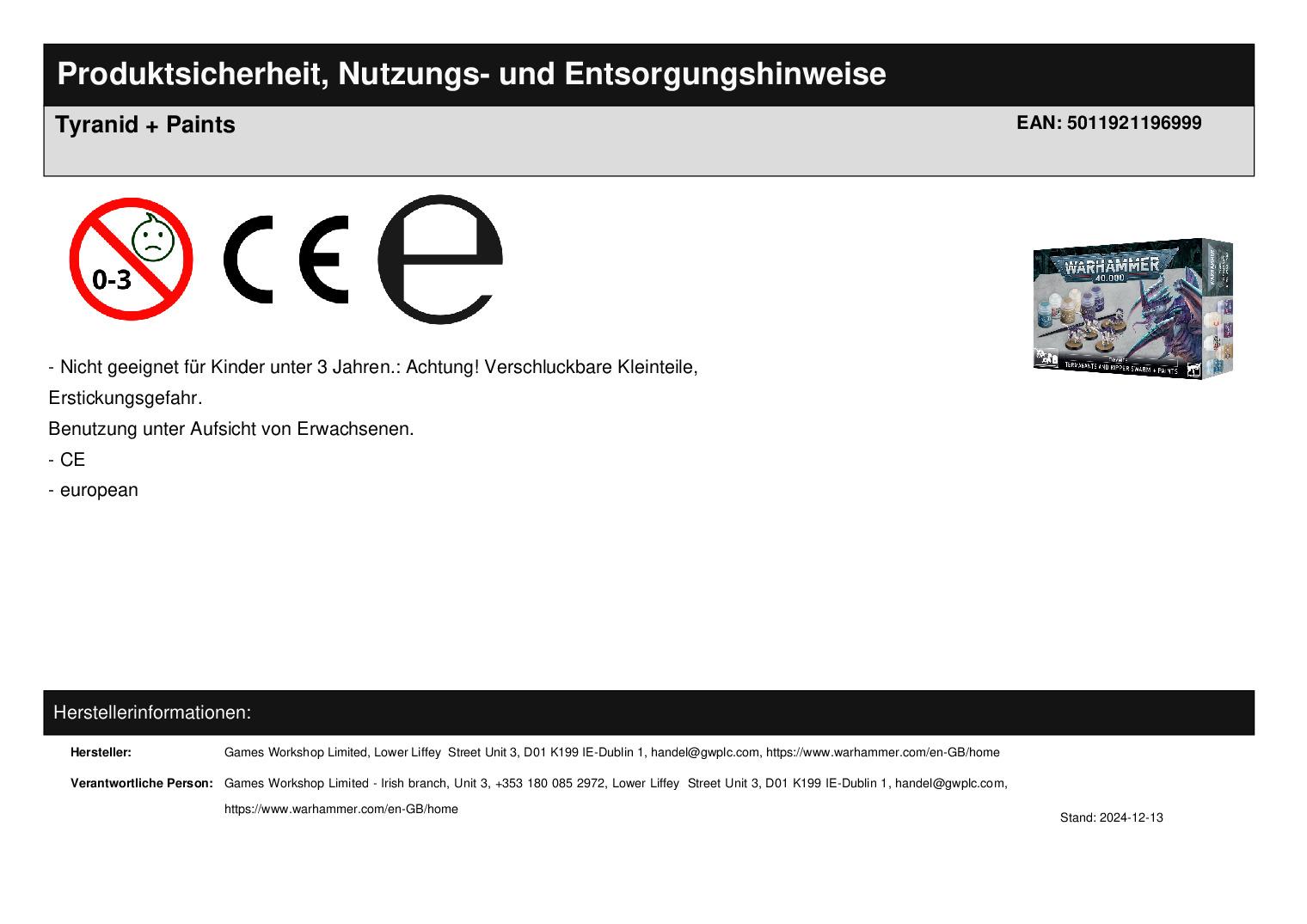 Tyranid + Paints Tyranid + Paints