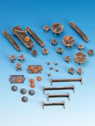 Freebooter Zubehör Freebooters City of Longfall Tische und Bänke