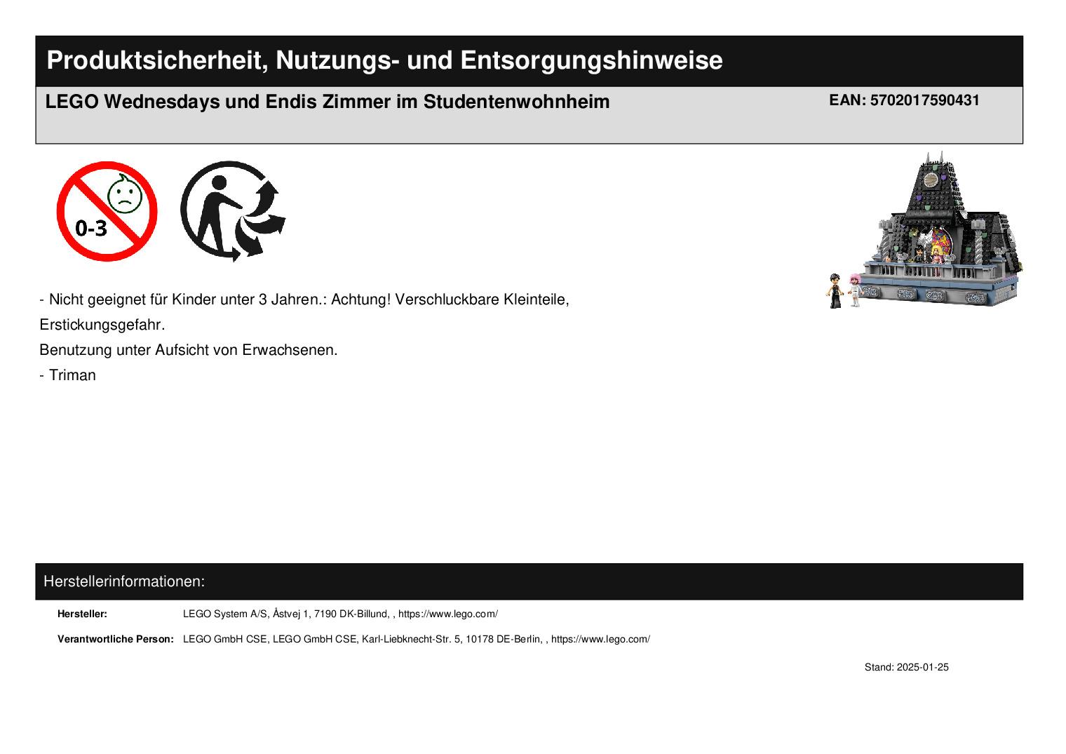 LEGO Wednesdays und Endis Zimmer im Studentenwohnheim