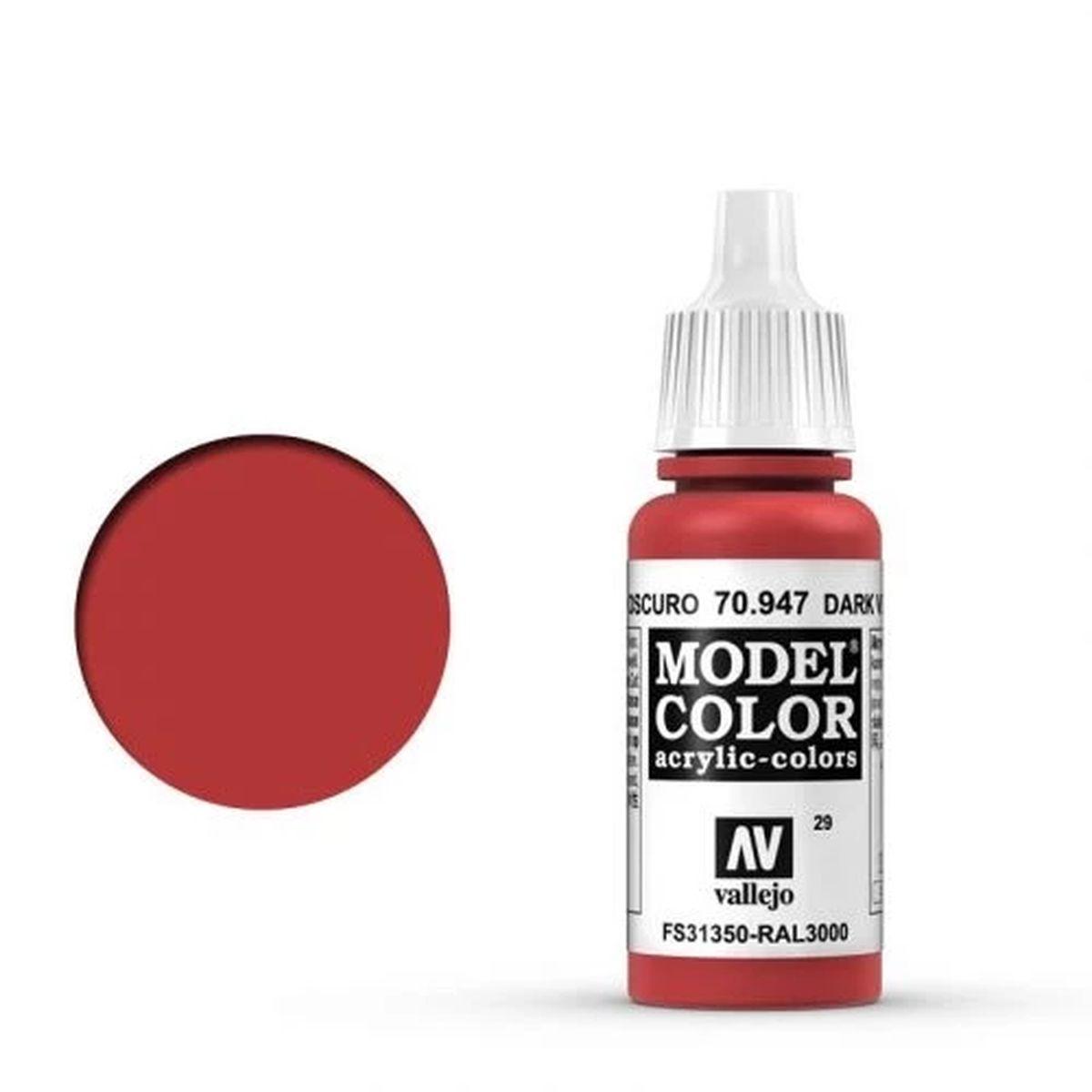 Vallejo Model Color: 029 Orientrot (Red), 17 ml (947)