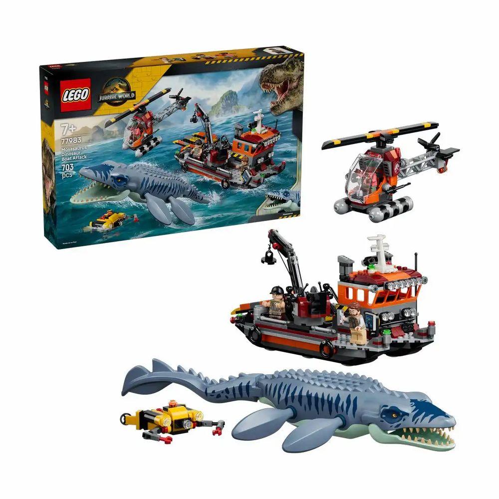 LEGO Jurassic World Mosasaurier Angriff auf das Boot