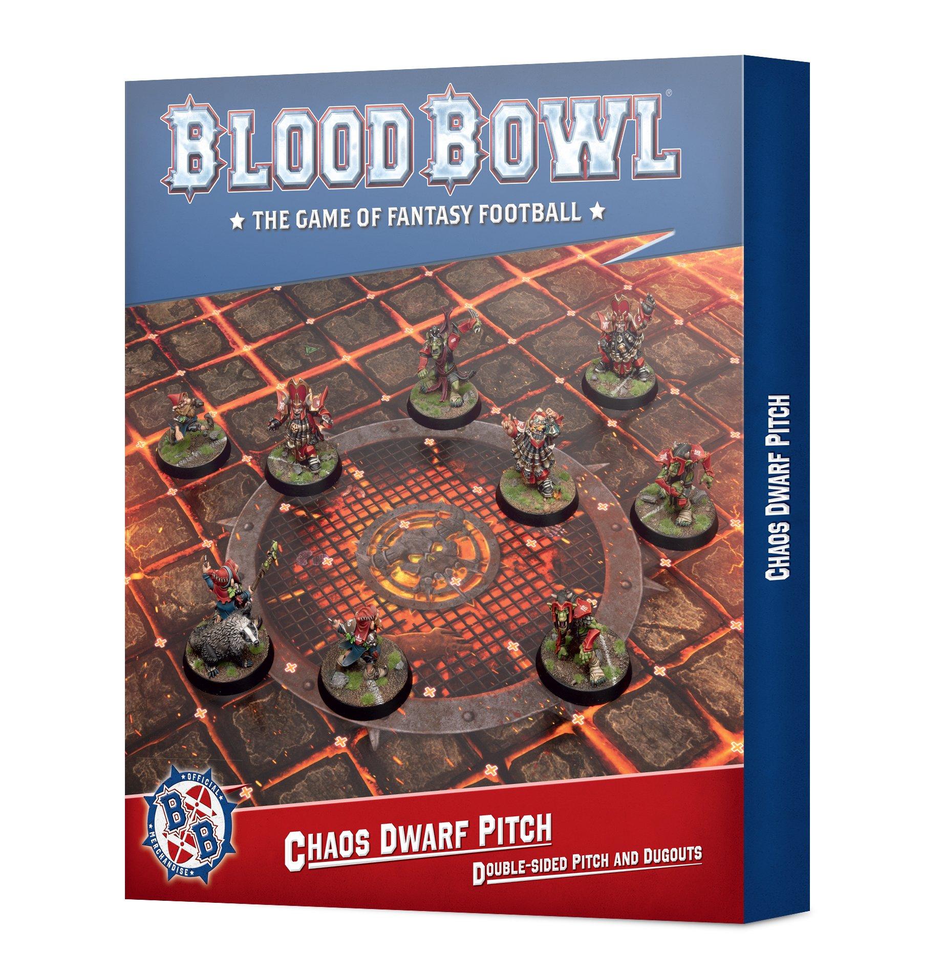 Blood Bowl: Chaos Dwarf Team Pitch & Dugouts Blood Bowl: Chaos Dwarf Team Pitch & Dugouts