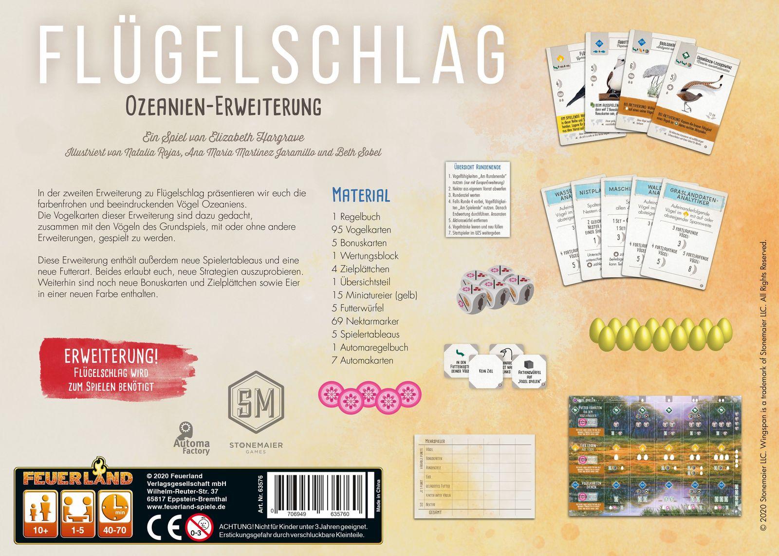 Flügelschlag Ozeanien-Erweiterung