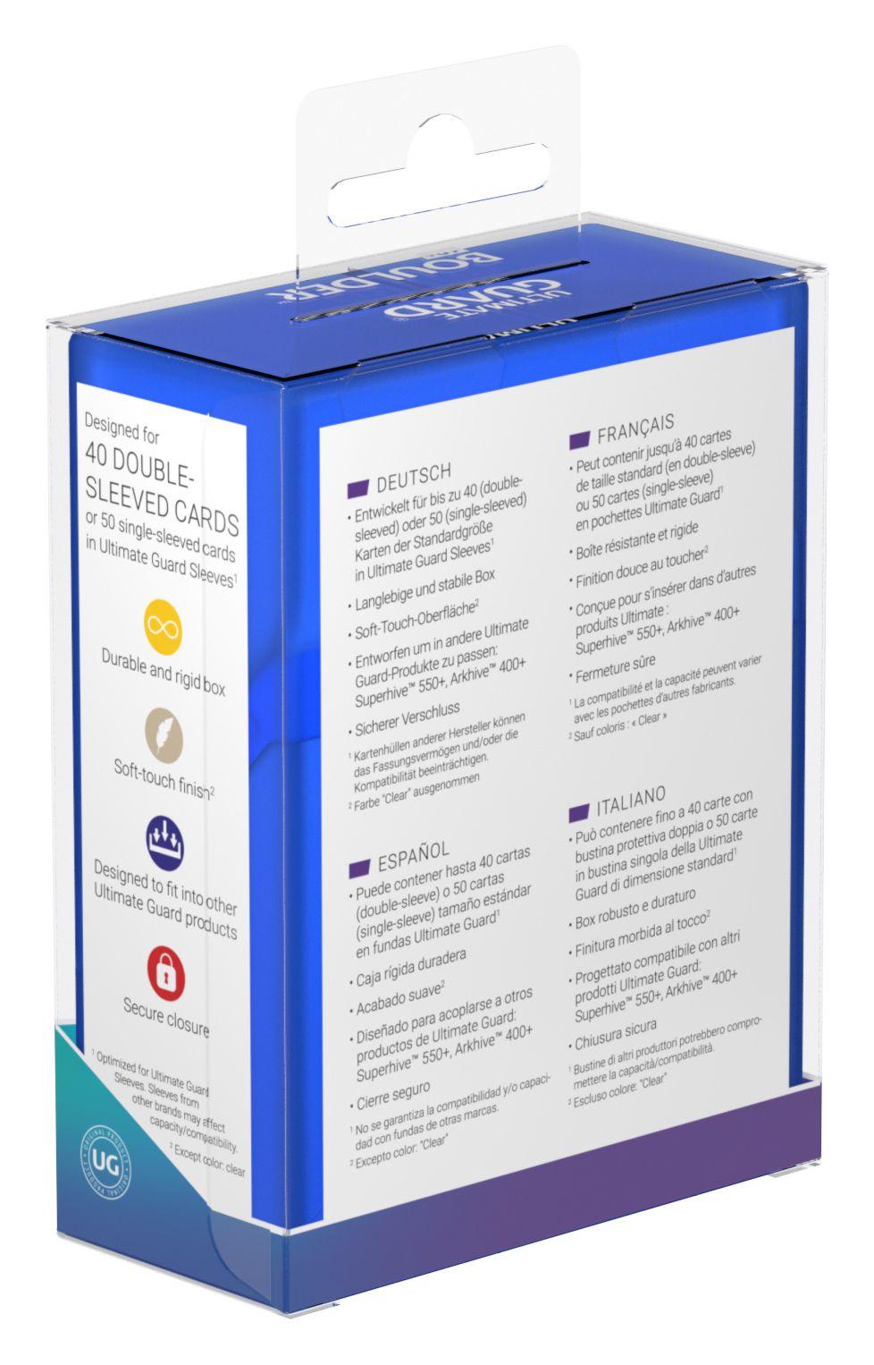 Ultimate Guard Boulder Deck Case 40+ Standardgröße Sapphire Ultimate Guard Boulder Deck Case 40+ Standardgröße Sapphire