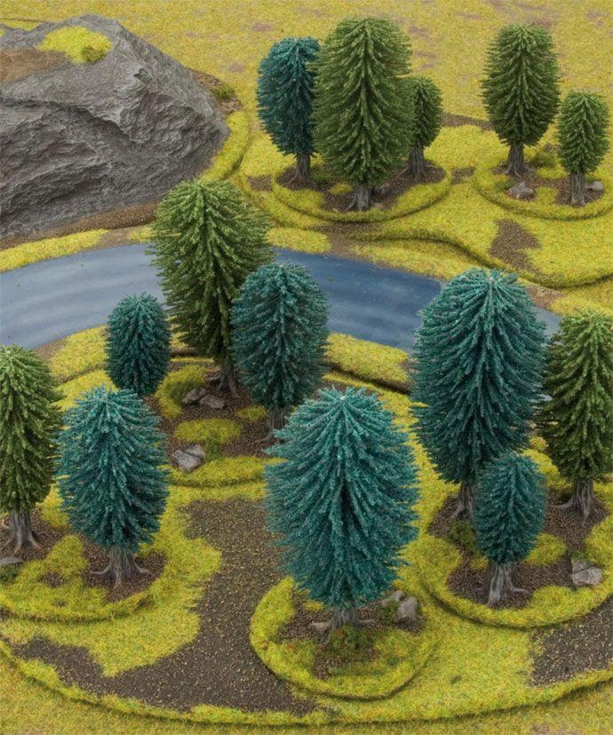 Battlefield in a Box - Small Summer Wood (x1) - 15mm Battlefield in a Box - Small Summer Wood (x1) - 15mm