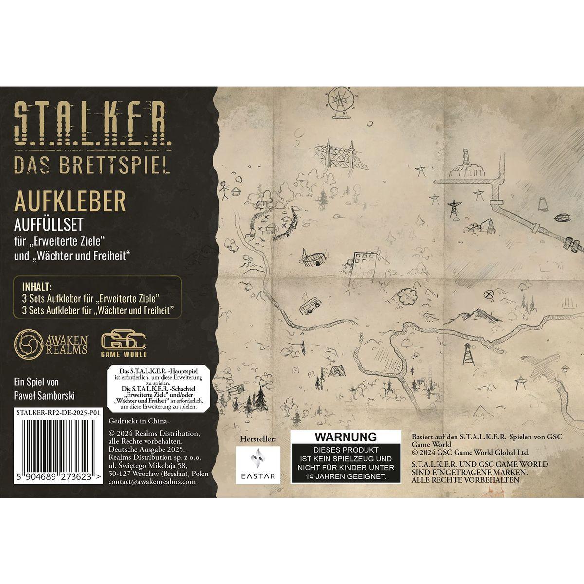 STALKER: Das Brettspiel  Karten und Aufkleber Auffüllset #2
