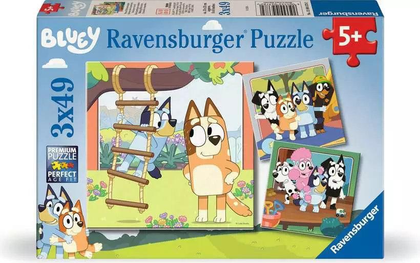 Kinderpuzzle 3x49 Teile - Bluey - Erinnerungen schaffen
