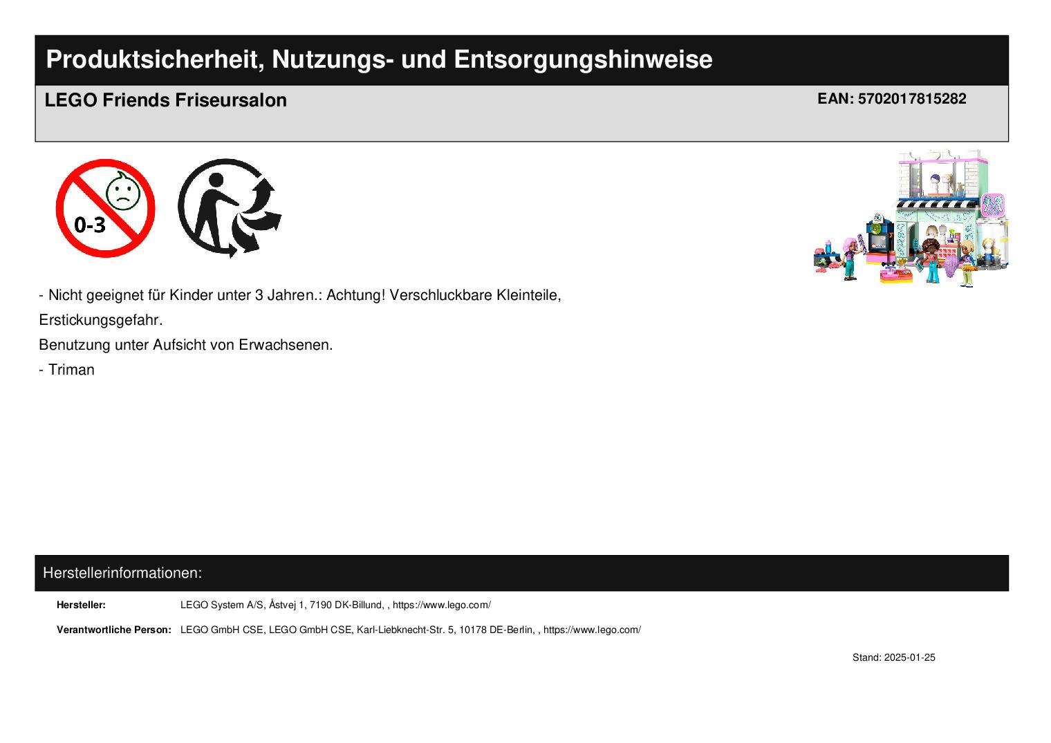 LEGO Friends Friseursalon LEGO Friends Friseursalon