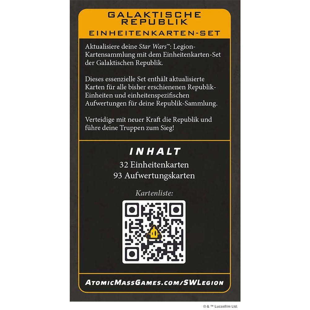 Star Wars: Legion - Galaktische Republik Einheitenkarten-Set