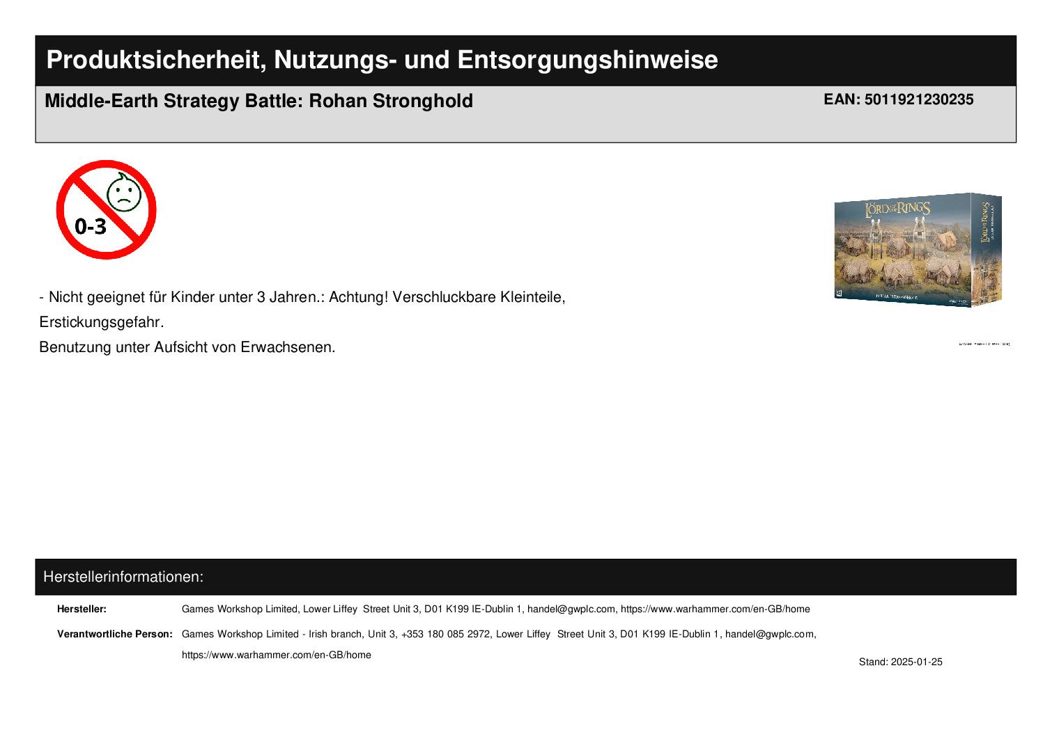 Middle-Earth Strategy Battle: Rohan Stronghold