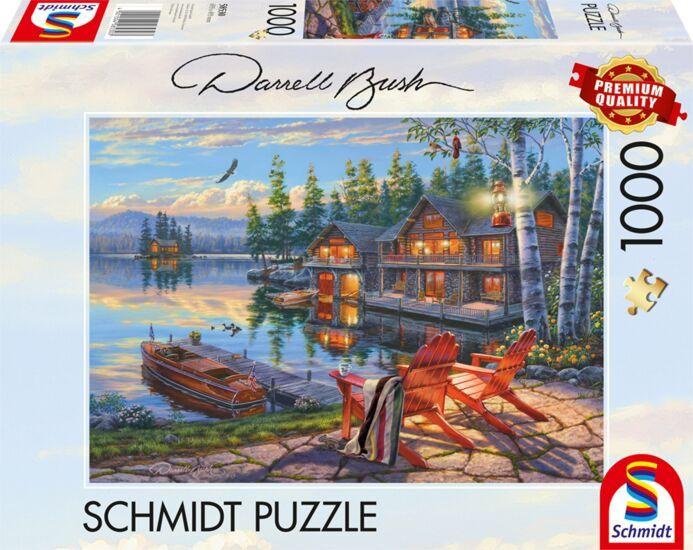 Darrel Bush: Seeufer am Loon Lake, New York, 1.000 Teile Puzzle