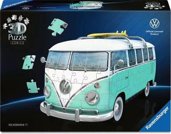 3D Puzzle Iconics: Volkswagen T1 Chrom Edition