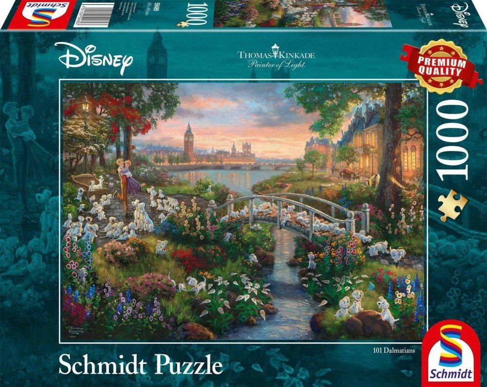 Puzzle: Thomas Kinkade Disney 101 Dalmatiner (1000 Teile)