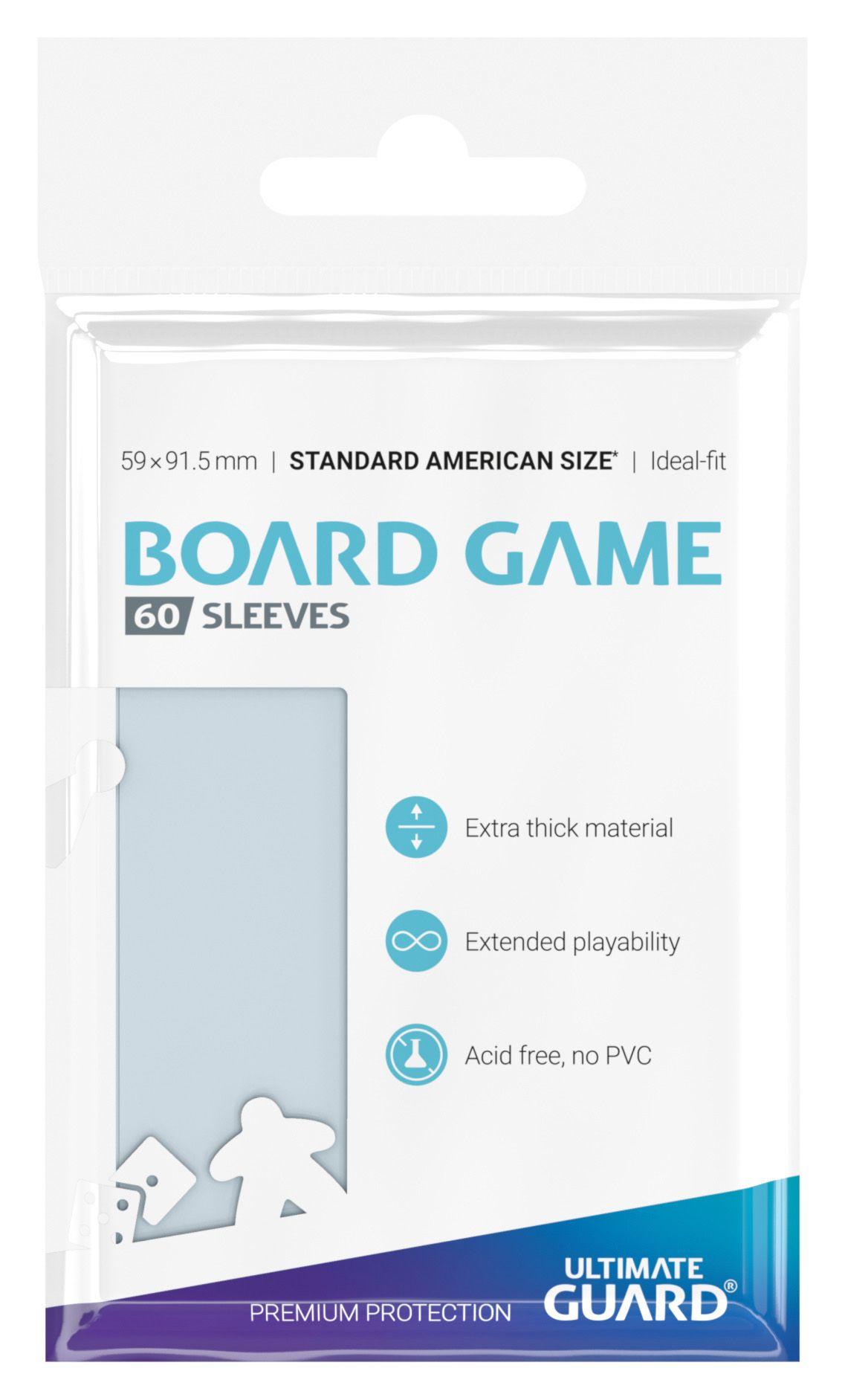 Ultimate Guard Premium Soft Sleeves für Brettspielkarten Standard American (60)