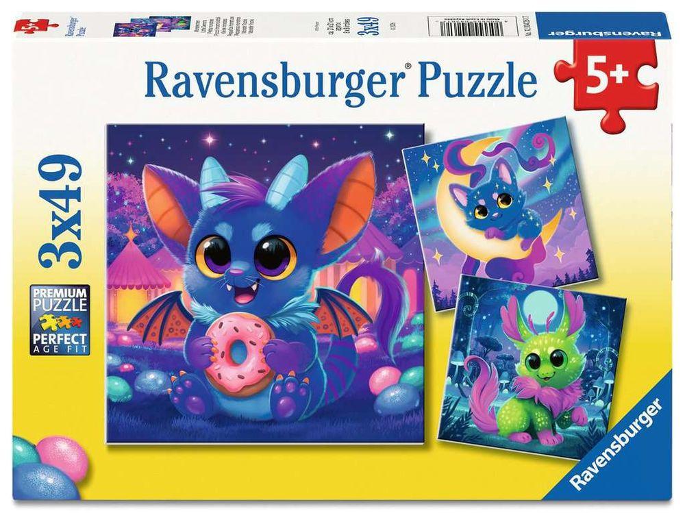 3x49 Teile Puzzle: Monsterchen