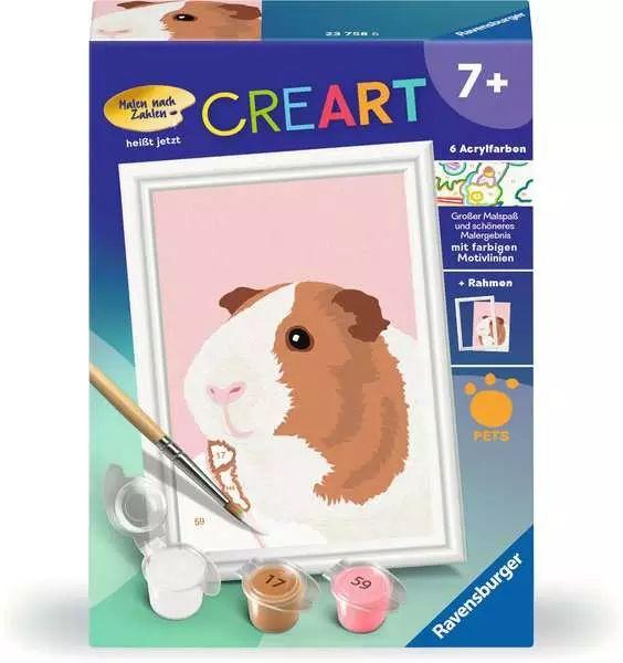 CreArt Niedliches Meerschweinchen - Malen nach Zahlen