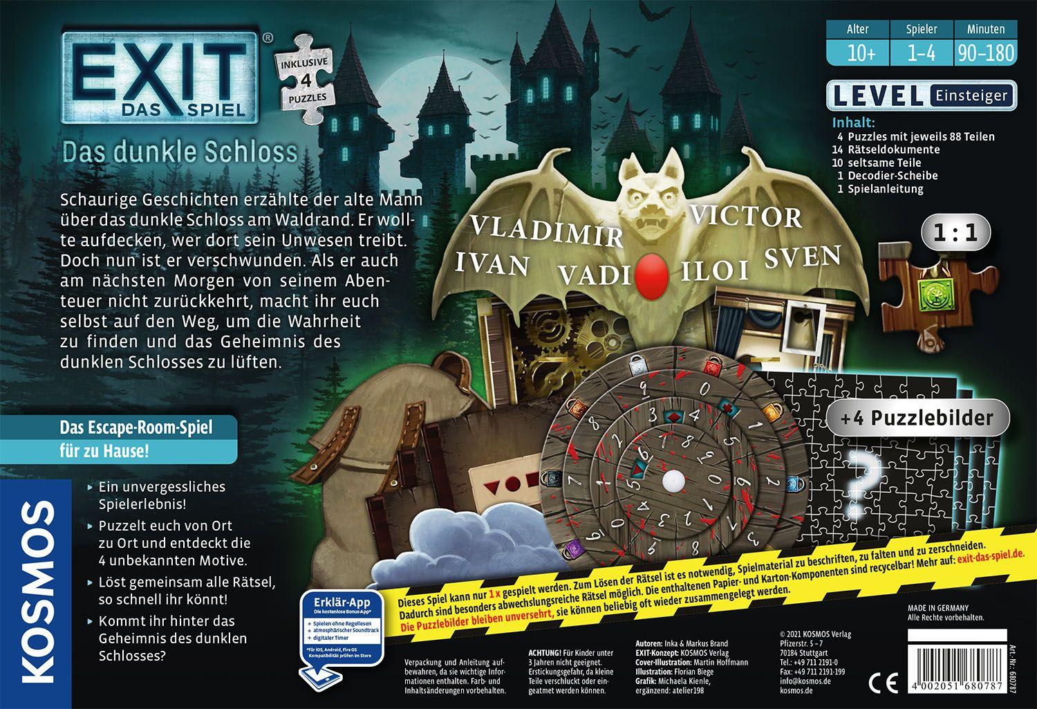EXIT - Das Spiel + Puzzle Das dunkle Schloss