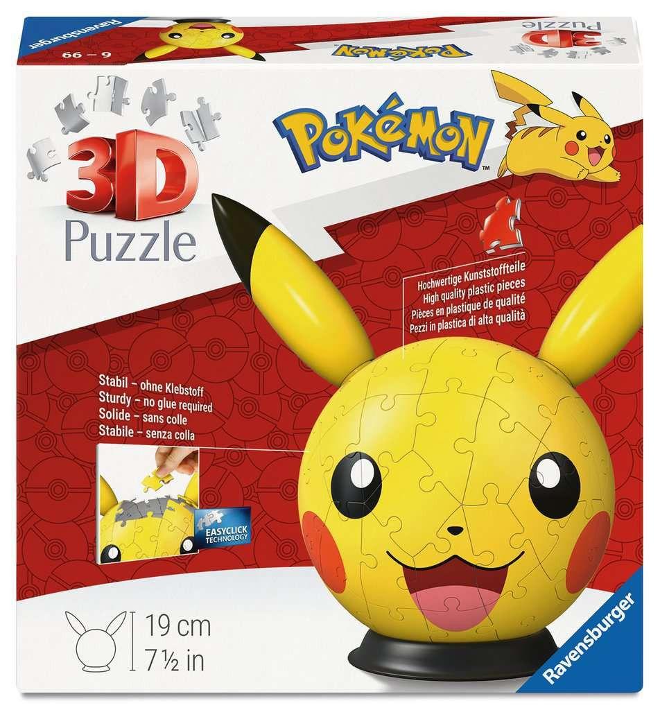 3D Puzzle-Ball Pokémon Pikachu mit ansteckbaren Ohren