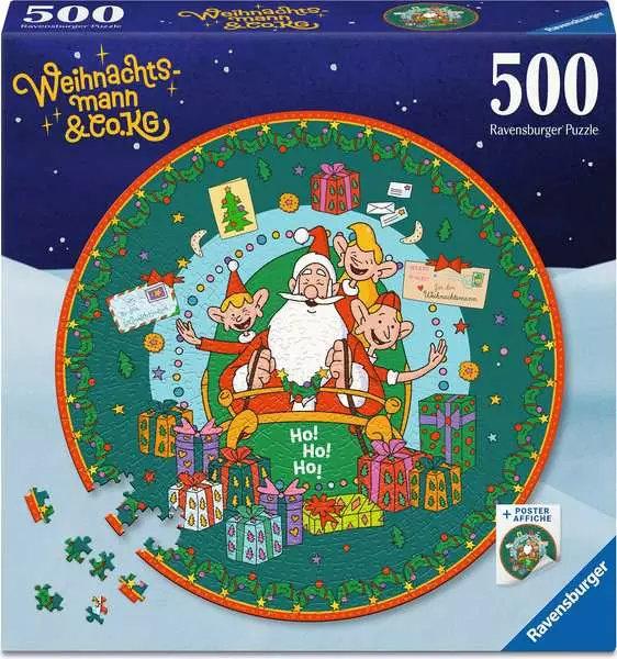 Puzzle 500 Teile: Weihnachtsmann & Co.KG