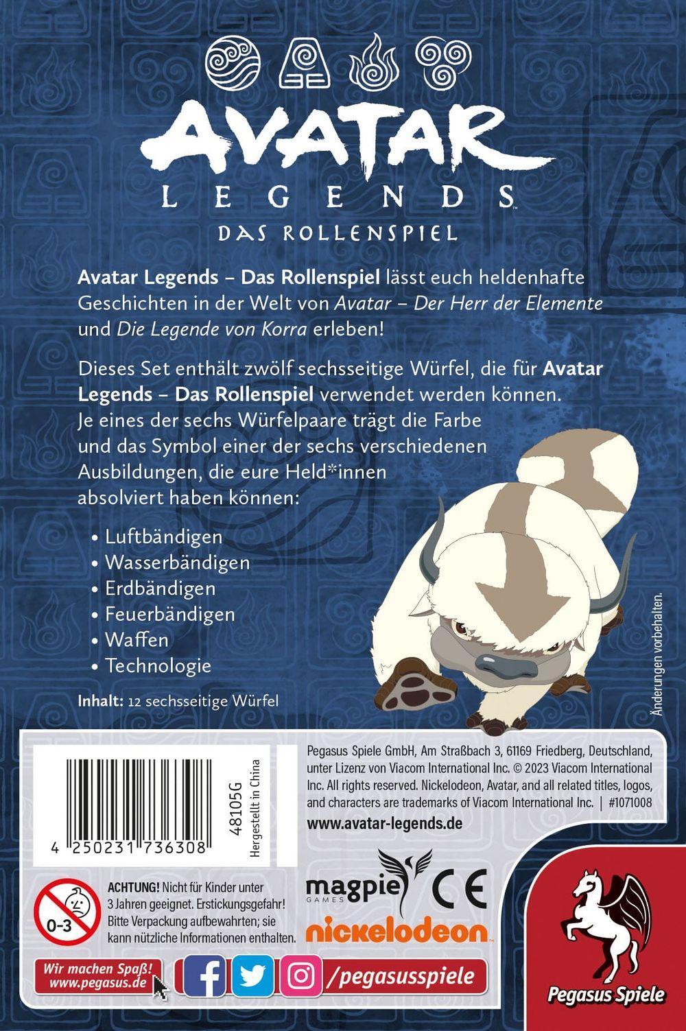 Avatar Legends - Das Rollenspiel: Würfelset Avatar Legends - Das Rollenspiel: Würfelset
