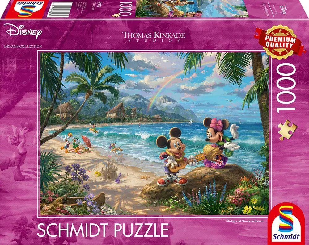 Thomas Kinkade Studios: Disney Dreams Collection - Minnie & Mickey in Hawaii, 1.000 Teile Puzzle