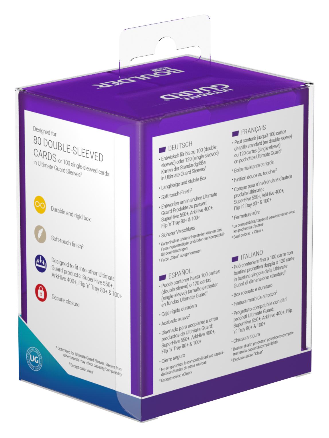 Ultimate Guard Boulder Deck Case 80+ Standardgröße Amethist Ultimate Guard Boulder Deck Case 80+ Standardgröße Amethist