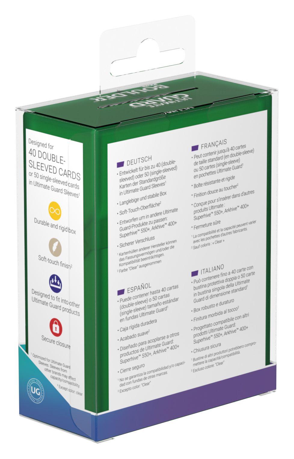 Ultimate Guard Boulder Deck Case 40+ Standardgröße Emerald