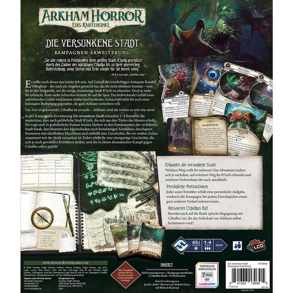 Arkham Horror: Das Kartenspiel - Die Versunkene Stadt (Kampagnen-Erweiterung) Arkham Horror: Das Kartenspiel - Die Versunkene Stadt (Kampagnen-Erweiterung)