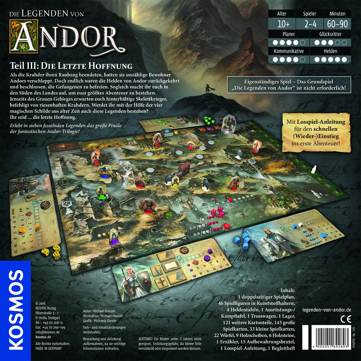 Die Legenden von Andor - Erweiterung - Teil III - Die letzte Hoffnung Die Legenden von Andor - Erweiterung - Teil III - Die letzte Hoffnung