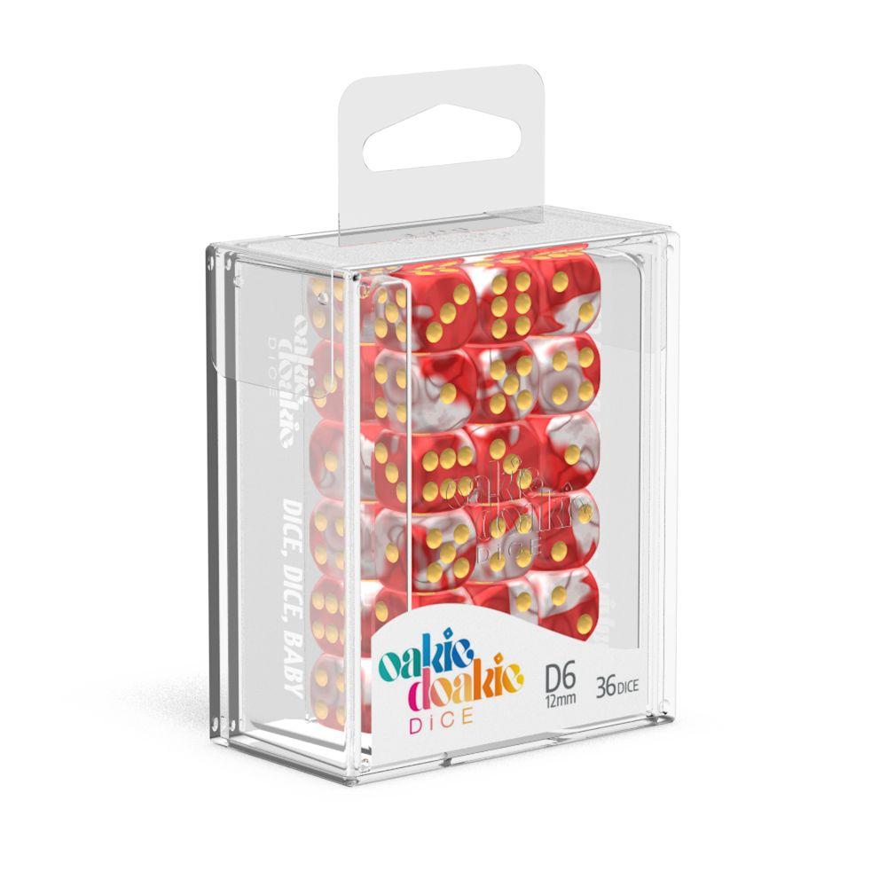 Oakie Doakie Dice D6 Dice 12 mm Gemidice - Red Sky (36) Oakie Doakie Dice D6 Dice 12 mm Gemidice - Red Sky (36)