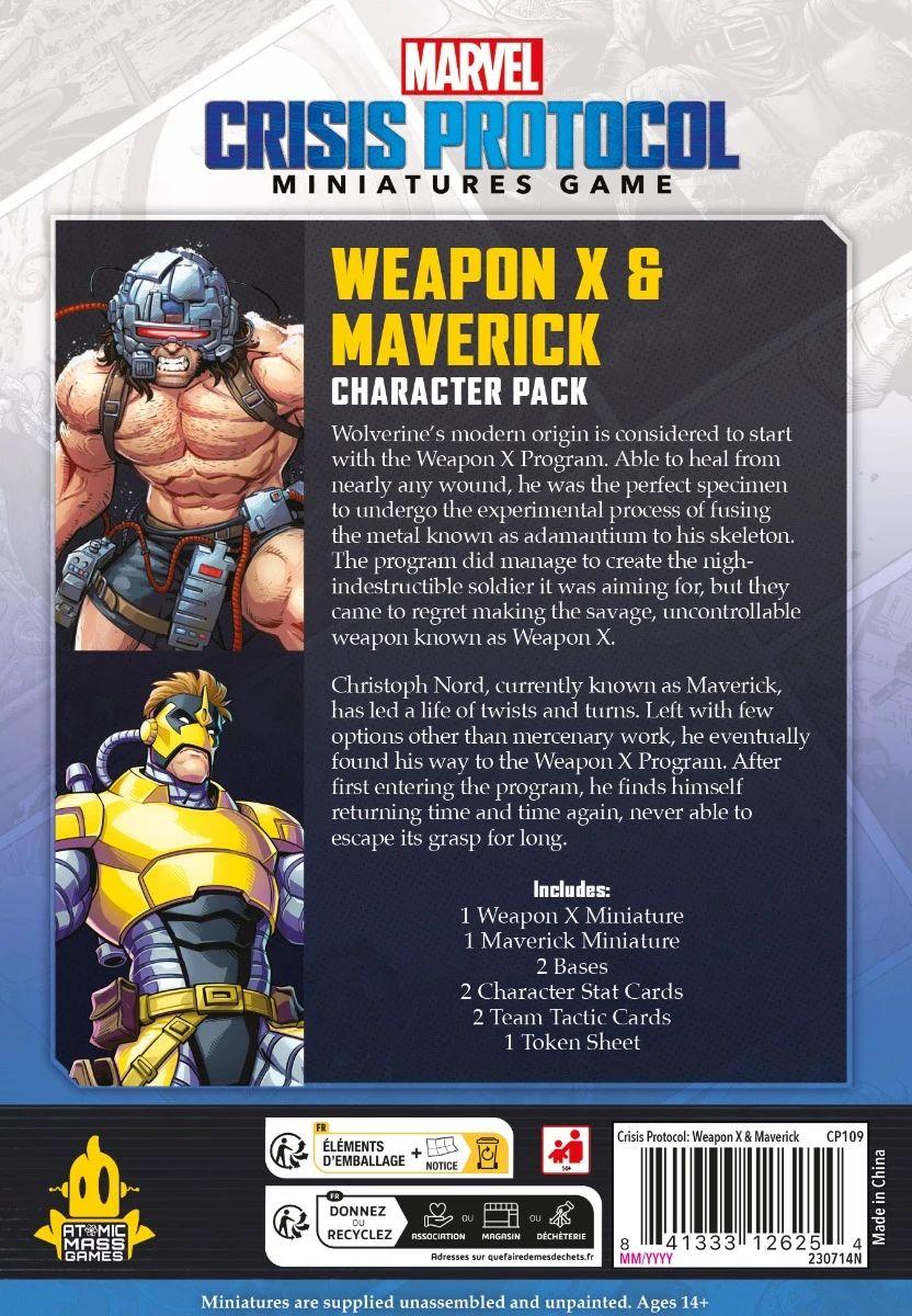 Marvel: Crisis Protocol - Weapon X & Maverick Marvel: Crisis Protocol - Weapon X & Maverick