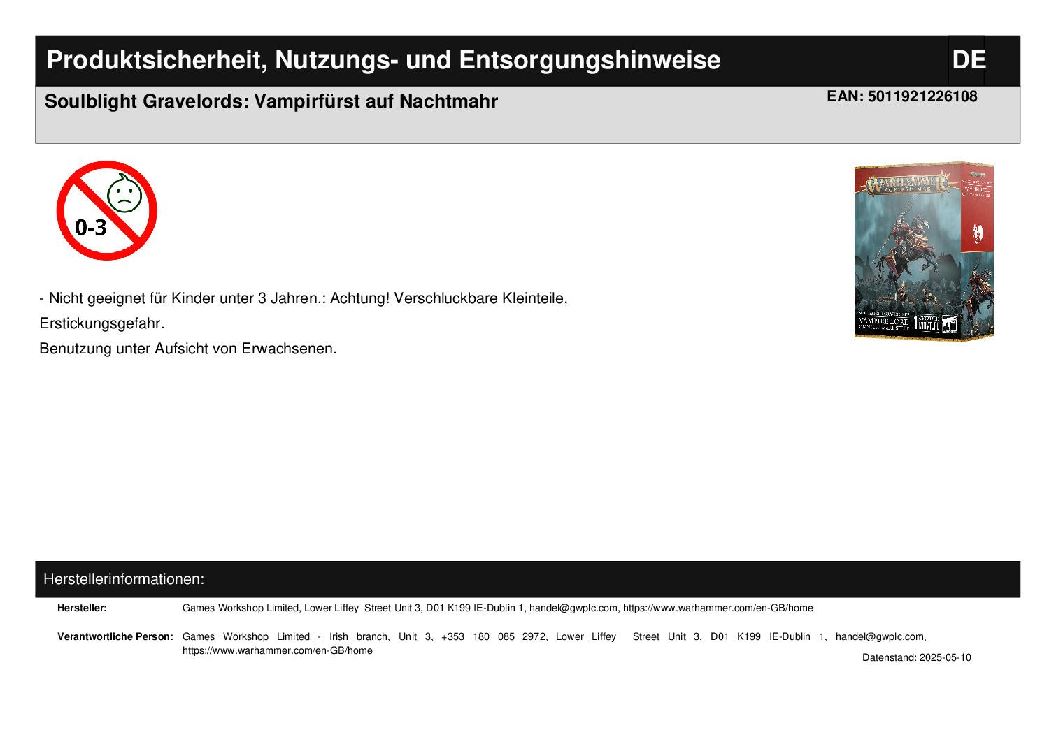 Soulblight Gravelords: Vampirfürst auf Nachtmahr Soulblight Gravelords: Vampirfürst auf Nachtmahr