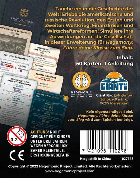 Hegemony - Historische Ereignisse - Erweiterung