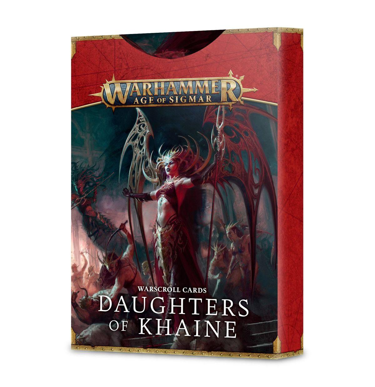 Warscroll Cards: Daughters of Khaine englisch