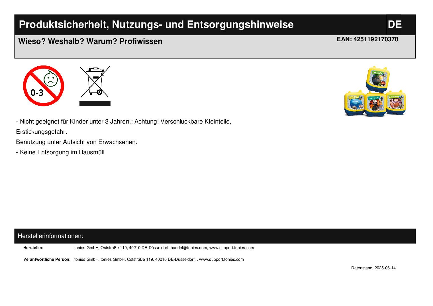 Wieso? Weshalb? Warum? Profiwissen