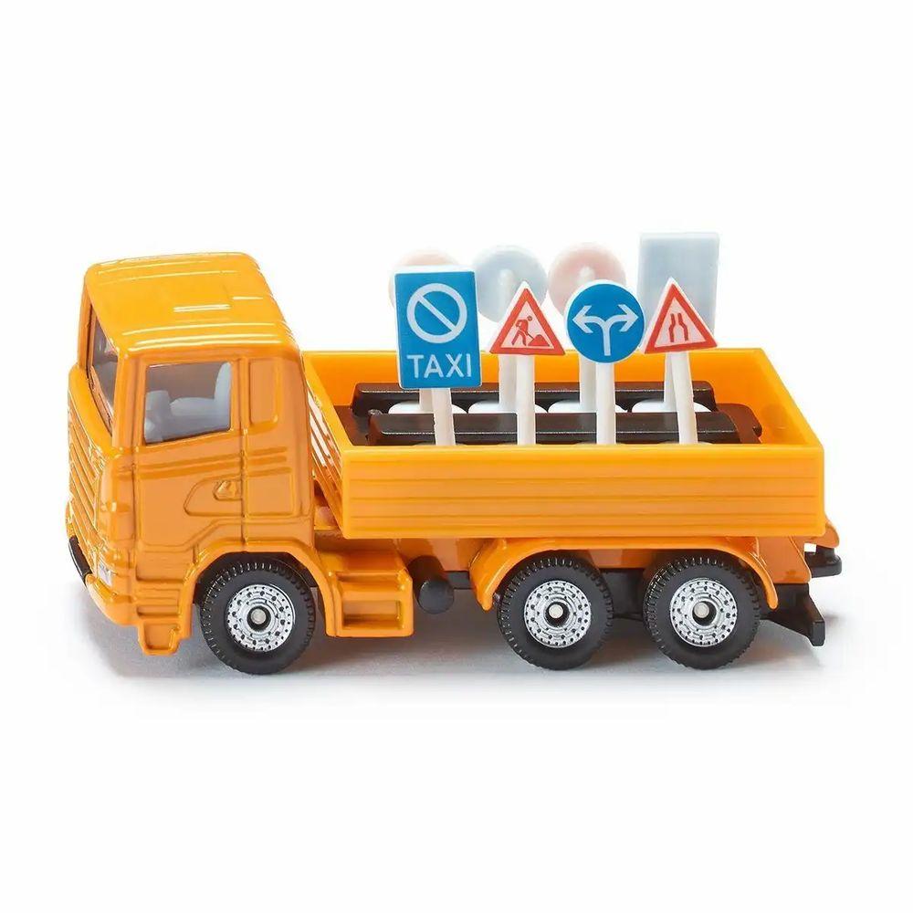 siku LKW mit Verkehrszeichen