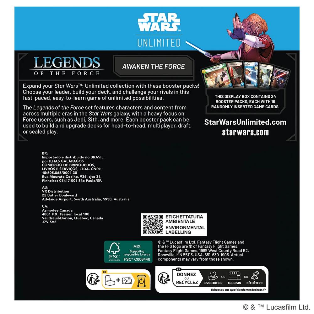 Star Wars: Unlimited - Legends of the Force Booster-Display (24)
