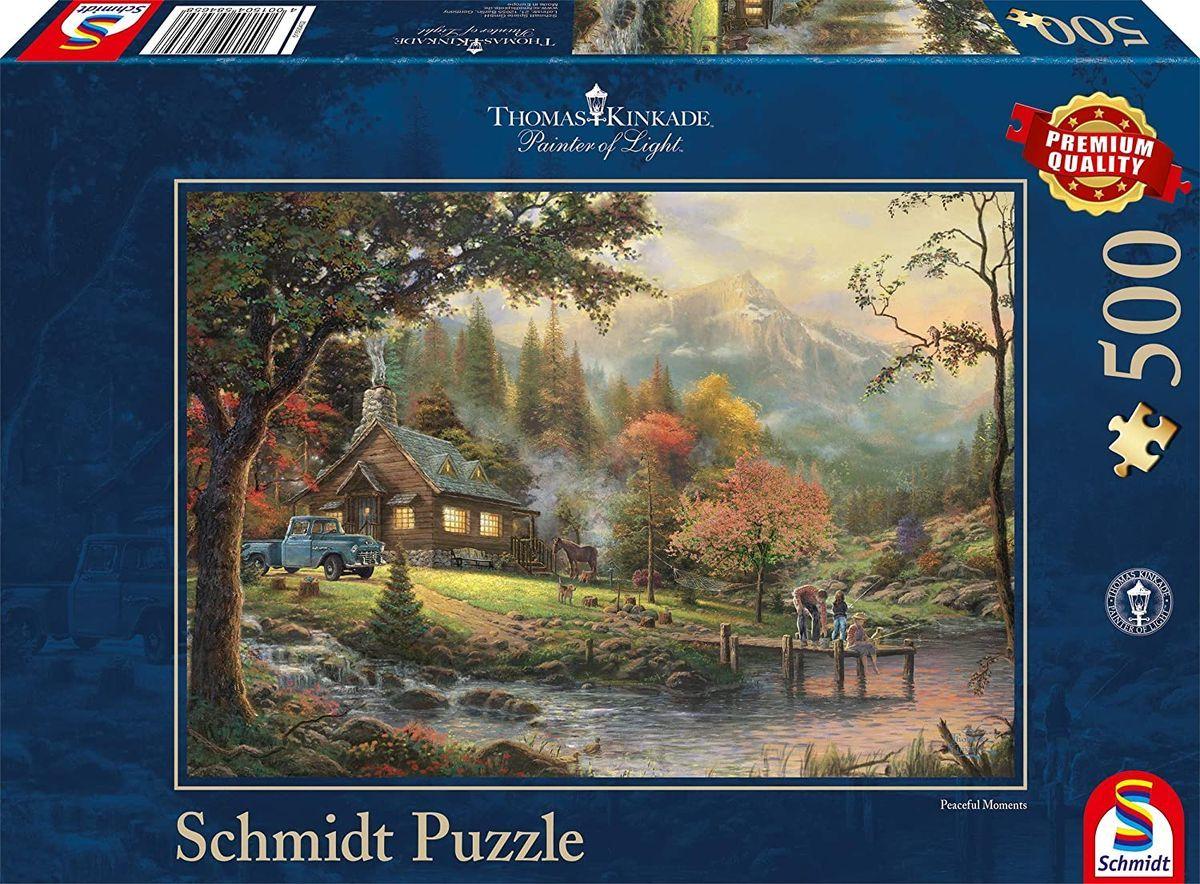 Puzzle: Thomas Kinkade - Idylle am Fluss (500 Teile)