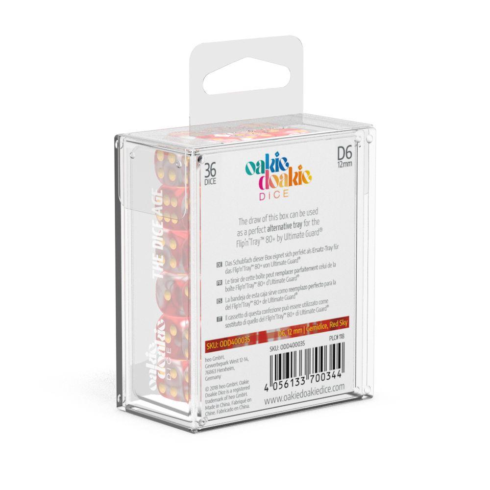 Oakie Doakie Dice D6 Dice 12 mm Gemidice - Red Sky (36)
