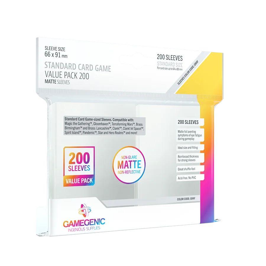MATTE Sleeves Clear Standard Card Game Value Pack 200 MATTE Sleeves Clear Standard Card Game Value Pack 200