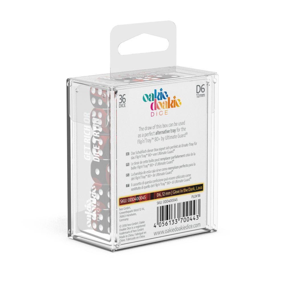 Oakie Doakie Dice D6 Dice 12 mm Glow in the Dark - Lava (36) Oakie Doakie Dice D6 Dice 12 mm Glow in the Dark - Lava (36)